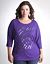Full Figure 3/4 Sleeve Tee by Lane Bryant