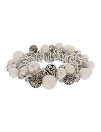 Faux pearl shaker bracelet by Lane Bryant