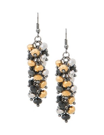 Multi bead cluster earrings by Lane Bryant