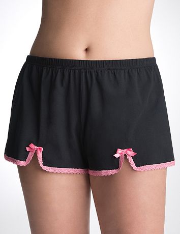 Full Figure Lace Trim Sleep Short by Cacique