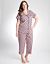 Plus Size Polka Dot Button-up Sleep Top by Cacique