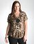 Plus Size Animal Blouse by Lane Bryant