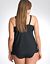 Striped swim tank with built in no wire bra