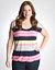 Full Figure Bubble Hem Tee by Lane Bryant