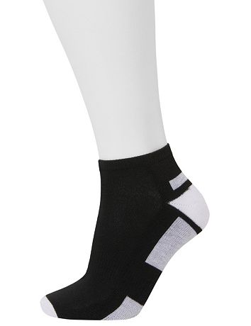 Colorblock sport socks 3 pack by Lane Bryant