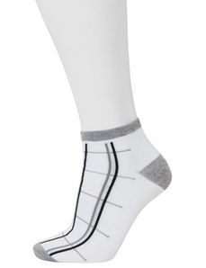Three Pairs Low Cut Striped Socks by Lane Bryant
