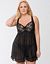 Sheer chiffon babydoll by Cacique