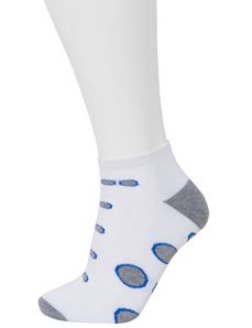 Polka Dot Low Cut Sock 3 Pair Set by Lane Bryant