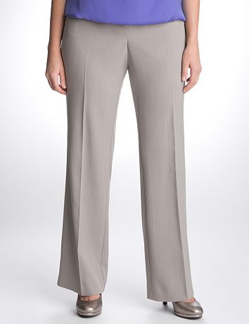 Plus Size Dashed Pinstripe Suit Pant