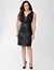 Lane Collection reptile embossed dress