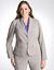 Plus Size Dashed Pinstripe Jacket