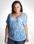 Plus Size Studded Burnout Top by Lane Bryant