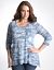 Sequin pocket burnout tee by Lane Bryant