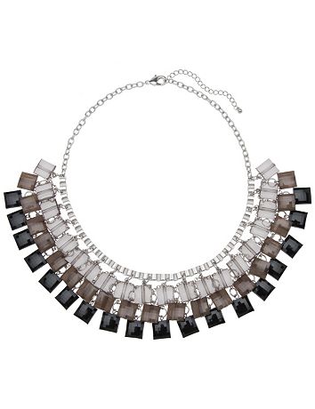 Square bead bib necklace by Lane Bryant