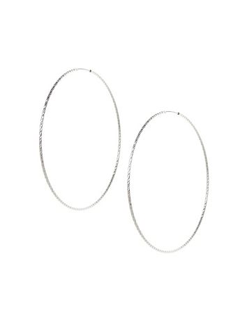 Laser cut hoop earrings by Lane Bryant
