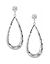 Rhinestone button teardrop earrings by Lane Bryant