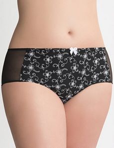 Embroidered midi brief