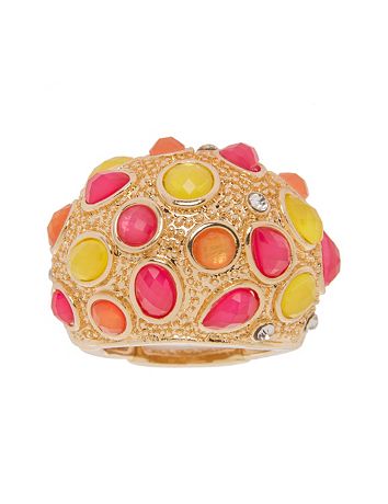 Colorful stone dome ring by Lane Bryant