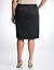 Plus size ponte knit pencil skirt