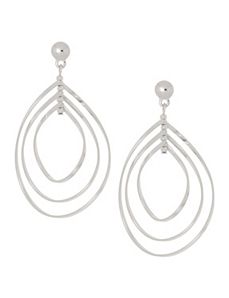 Swirled triple teardrop earrings by Lane Bryant