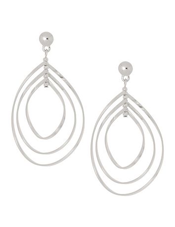 Swirled triple teardrop earrings by Lane Bryant