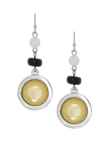 Faceted stone linear earrings by Lane Bryant