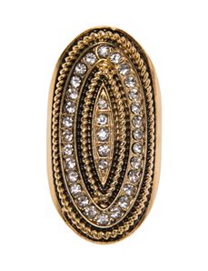 Braided oval statement ring by Lane Bryant