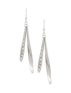 Rhinestone stick earrings by Lane Bryant