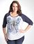 Fleur de lis baseball tee by Lane Bryant