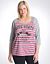 Plus size Love State baseball tee