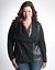 Plus Size Faux Leather Jacket by DKNY JEANS