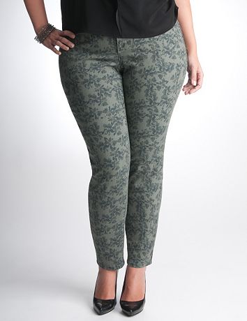 Plus Size Camo Print Jegging by DKNY JEANS