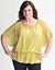 Sunburst embellished peplum top