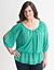 Braided cold shoulder top
