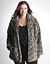 Plus Size Faux Fur Coat by DKNY JEANS