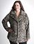 Plus Size Faux Fur Coat by DKNY JEANS