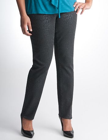 Slim Fit Leopard Jean by DKNY JEANS
