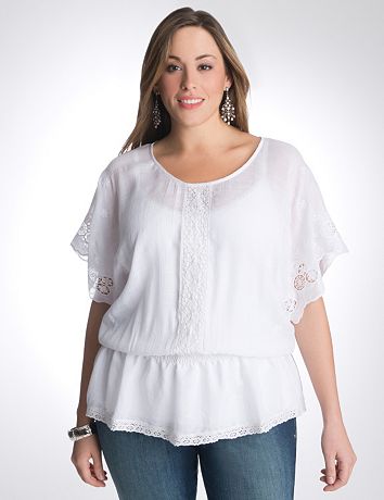 Crochet peplum top