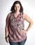 Full Figure Cowl Neck Top by DKNY JEANS