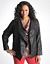 Full Figure Faux Suede Jacket by DKNY JEANS