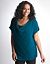 Cowl neck shimmer sweater by DKNY JEANS