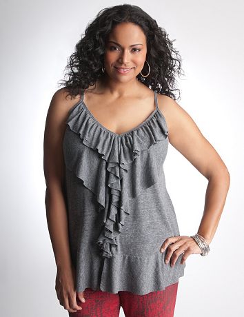 Ruffled cami by DKNY JEANS