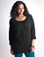 Mixed fabric dolman top by DKNY JEANS
