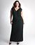 Full Figure Lace Back Maxi Dress by DKNY JEANS