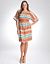 Plus Size Chevron Stripe Dress