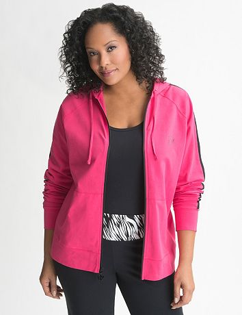 Full Figure racing stripe hoodie