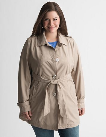 Lace up trench coat