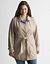 Lace up trench coat