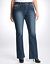 Plus size sequin pocket slim boot jean