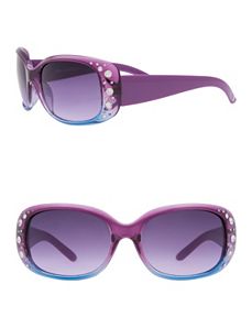 Ombre Rhinestone Sunglasses by Lane Bryant